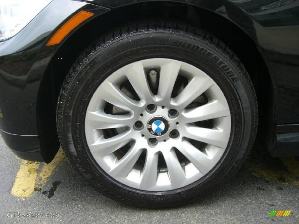 2009 3 Series 328xi Sedan - Jet Black / Black photo #30
