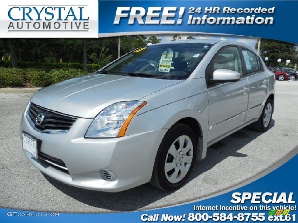 2012 Sentra 2.0 - Brilliant Silver Metallic / Charcoal photo #1