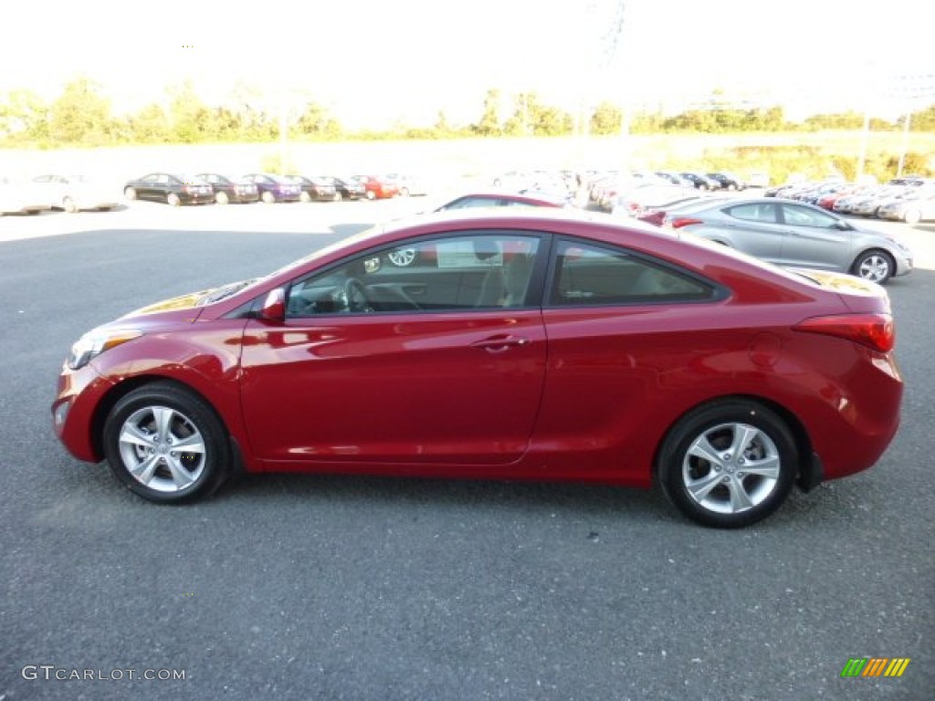 2013 Elantra Coupe GS - Red / Gray photo #4