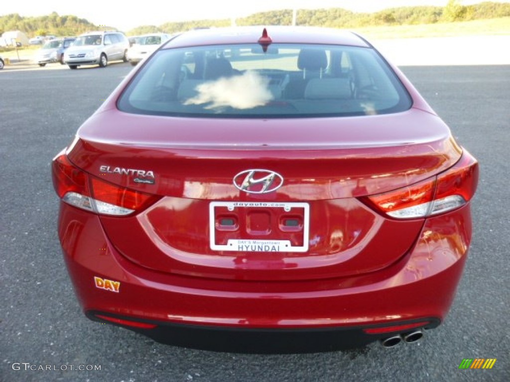 2013 Elantra Coupe GS - Red / Gray photo #6