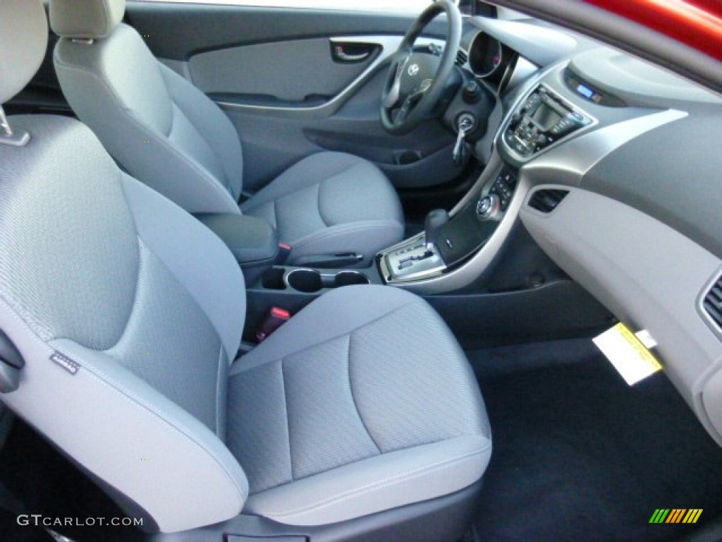 2013 Elantra Coupe GS - Red / Gray photo #10