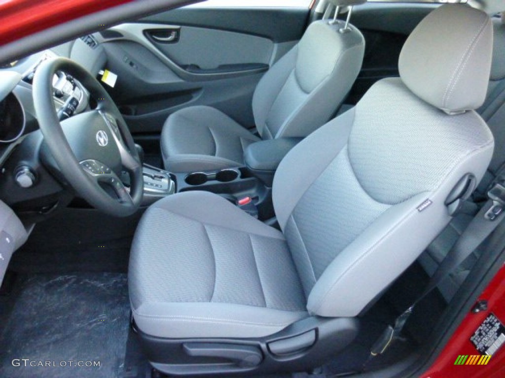 2013 Elantra Coupe GS - Red / Gray photo #14