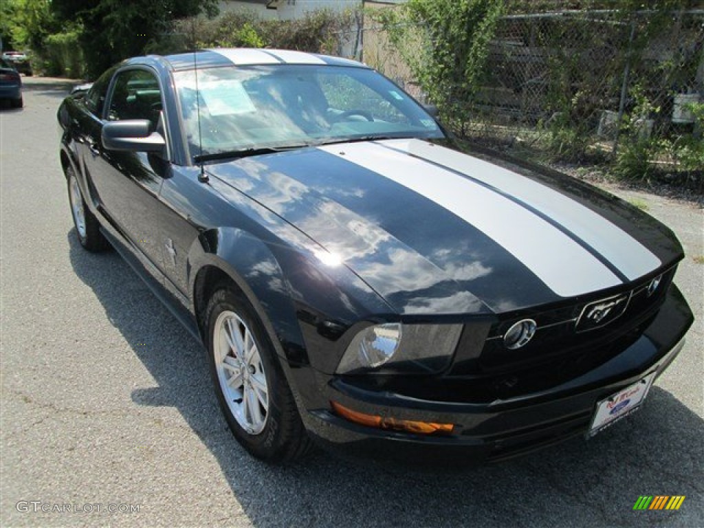 2006 Mustang V6 Premium Coupe - Black / Black photo #1