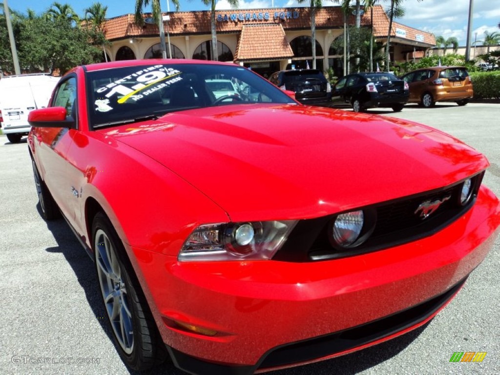 2011 Mustang GT Premium Coupe - Race Red / Charcoal Black photo #2