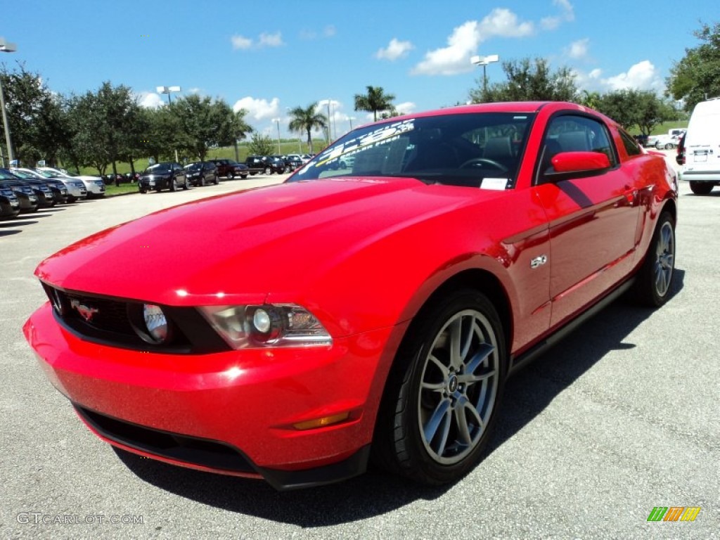 2011 Mustang GT Premium Coupe - Race Red / Charcoal Black photo #14