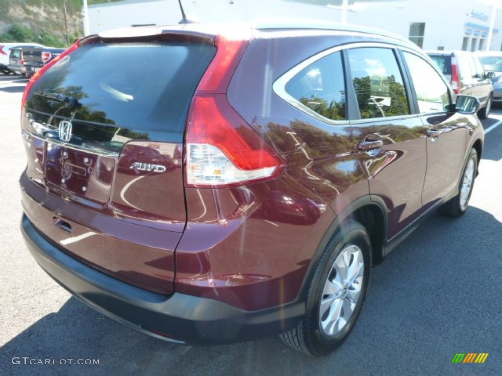 2012 CR-V EX-L 4WD - Basque Red Pearl II / Gray photo #3
