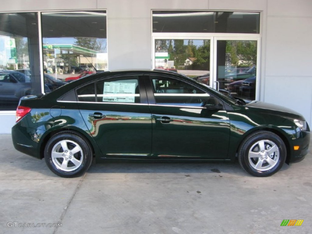 2014 Cruze LT - Rainforest Green Metallic / Jet Black photo #2