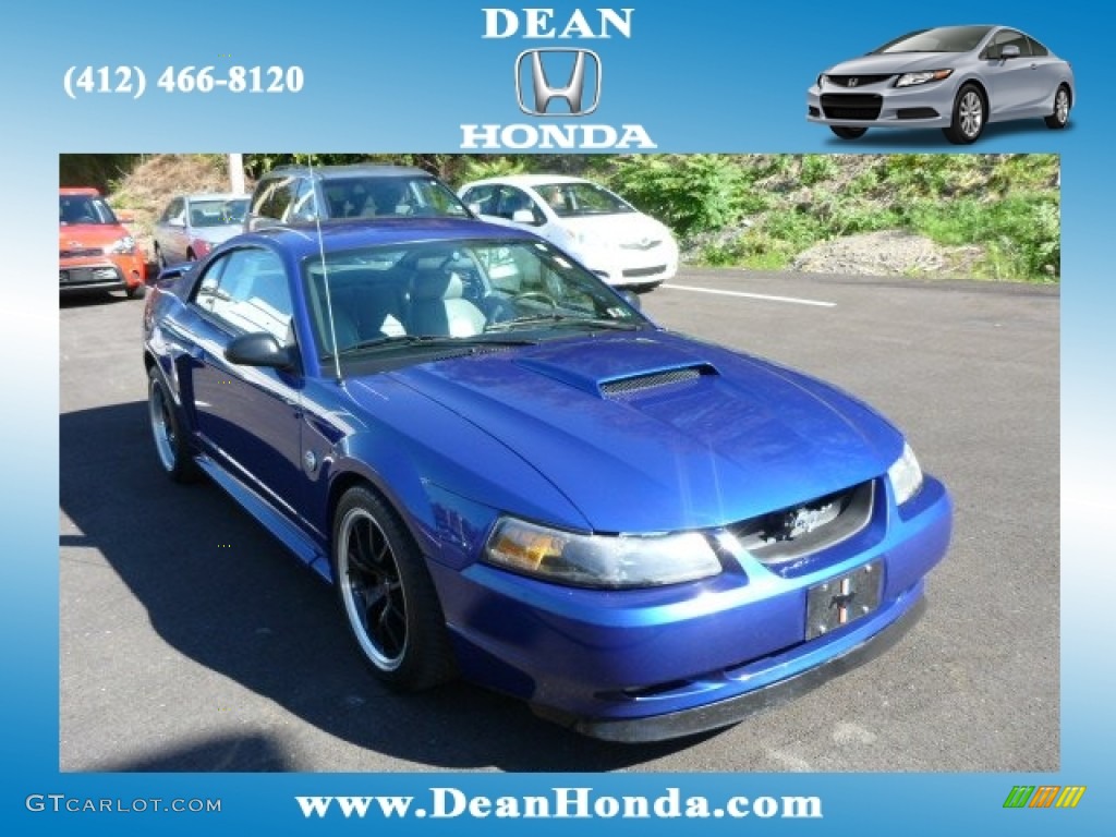 2004 Mustang GT Coupe - Sonic Blue Metallic / Medium Graphite photo #1