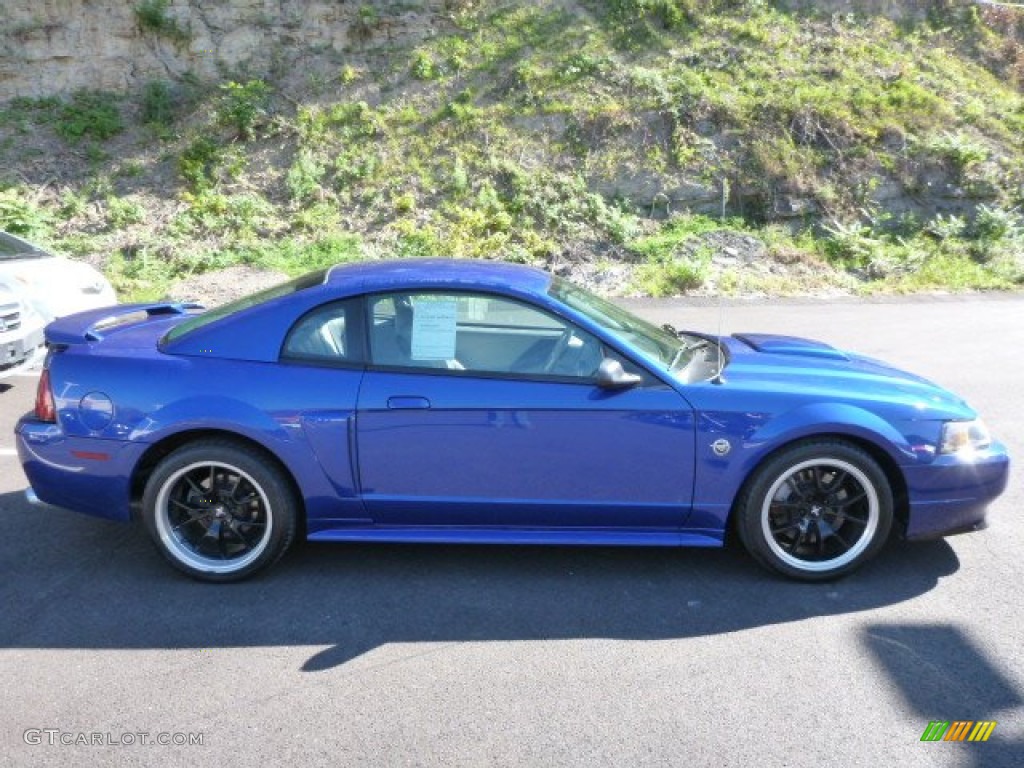 2004 Mustang GT Coupe - Sonic Blue Metallic / Medium Graphite photo #2