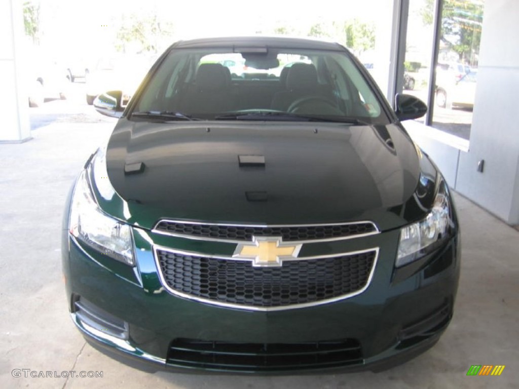 2014 Cruze LT - Rainforest Green Metallic / Jet Black photo #16