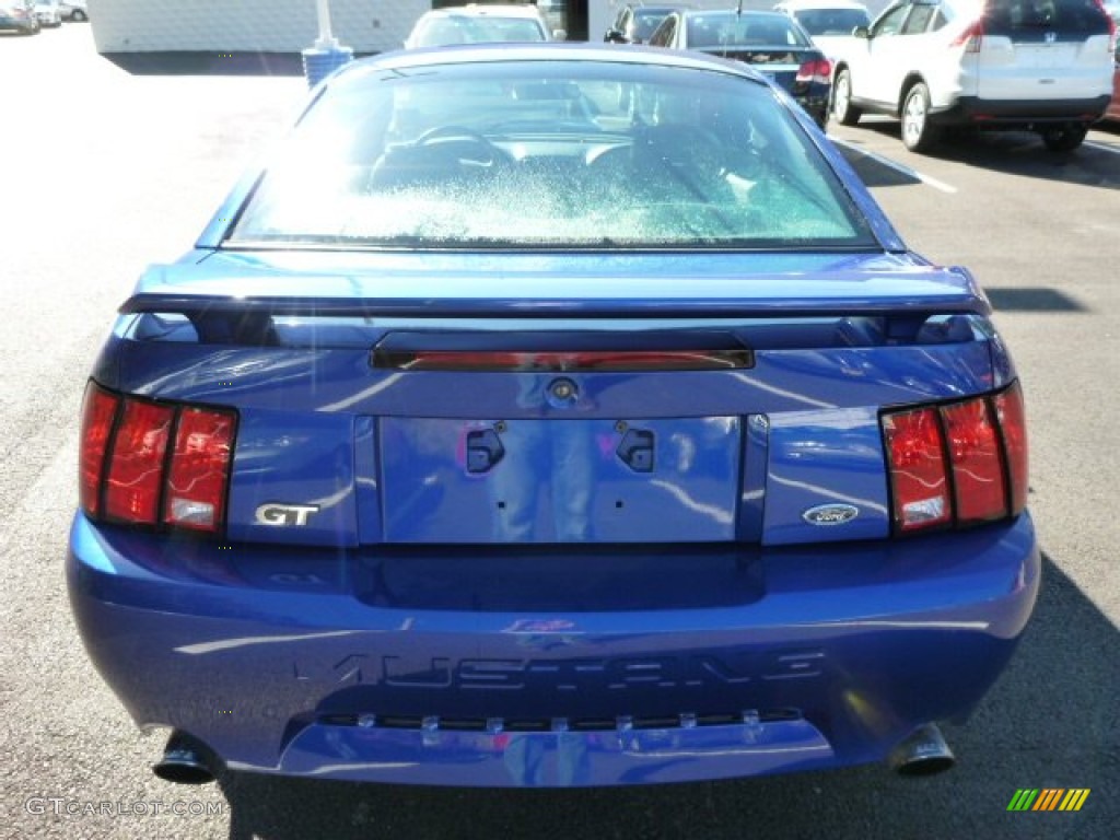 2004 Mustang GT Coupe - Sonic Blue Metallic / Medium Graphite photo #4