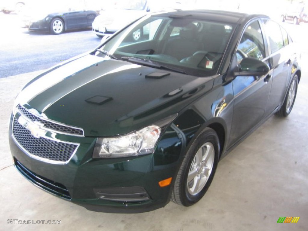 2014 Cruze LT - Rainforest Green Metallic / Jet Black photo #17