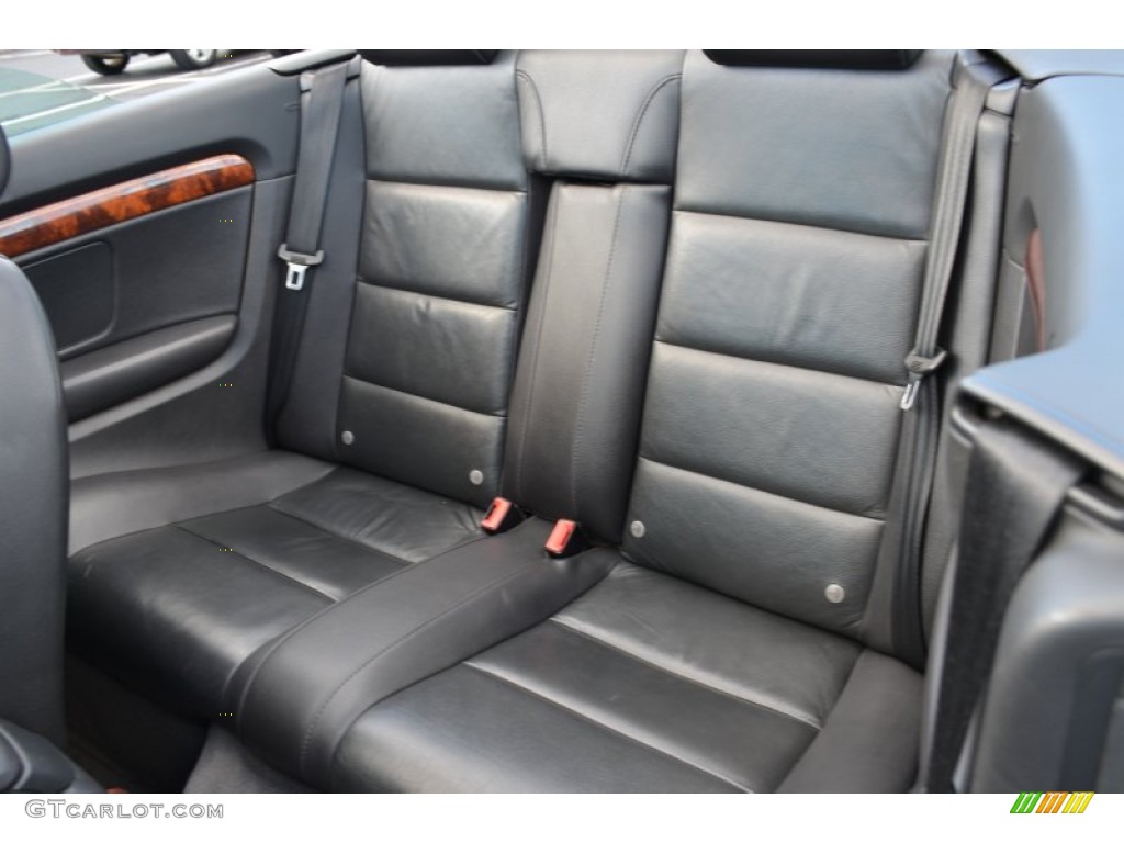 Ebony Interior 2003 Audi A4 3.0 Cabriolet Photo #86268395