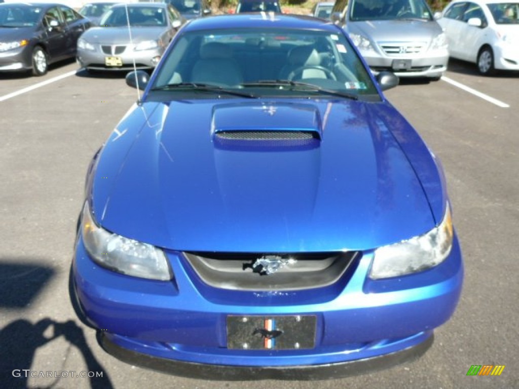 2004 Mustang GT Coupe - Sonic Blue Metallic / Medium Graphite photo #8