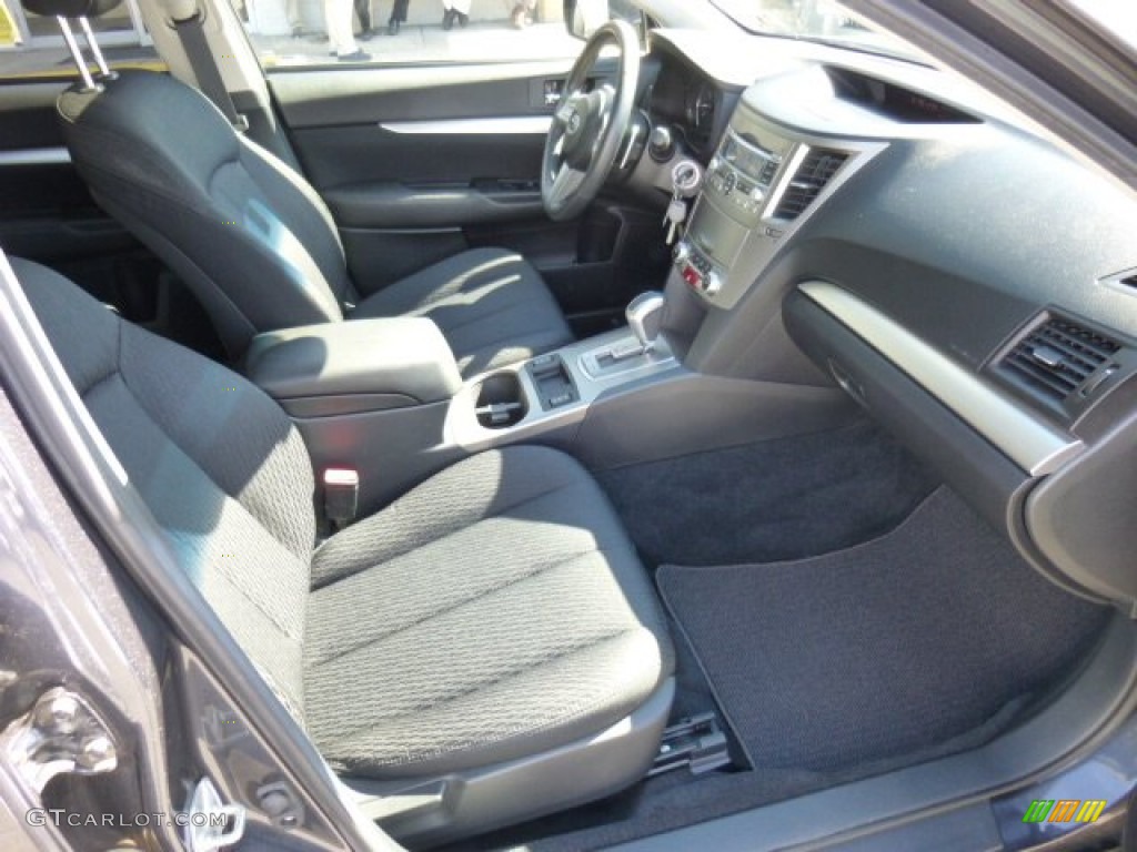 2011 Outback 2.5i Premium Wagon - Graphite Gray Metallic / Off Black photo #4