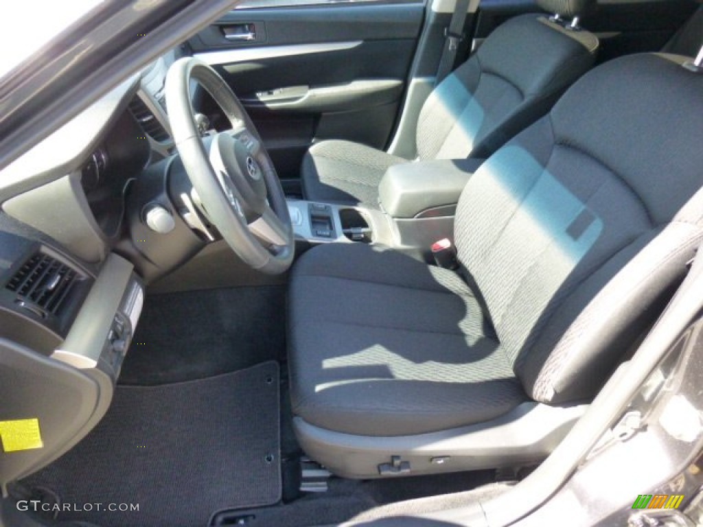 2011 Outback 2.5i Premium Wagon - Graphite Gray Metallic / Off Black photo #7
