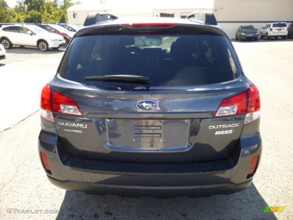 2011 Outback 2.5i Premium Wagon - Graphite Gray Metallic / Off Black photo #9