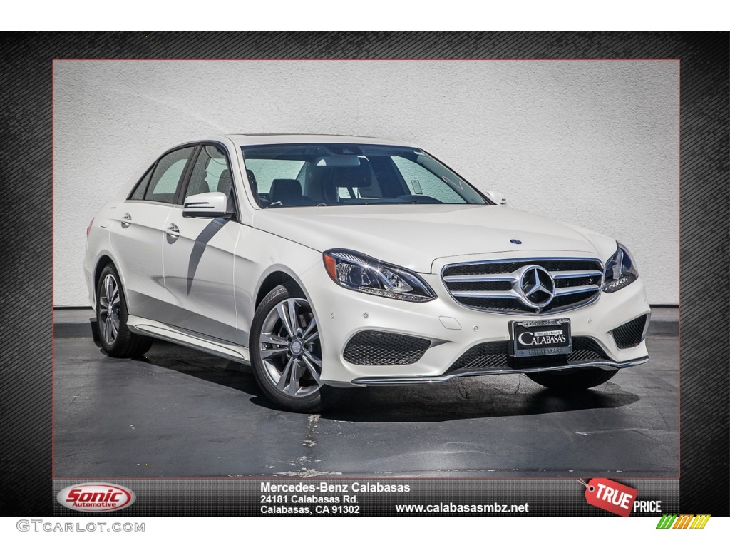 2014 E E250 BlueTEC Sedan - Diamond White Metallic / Black photo #1