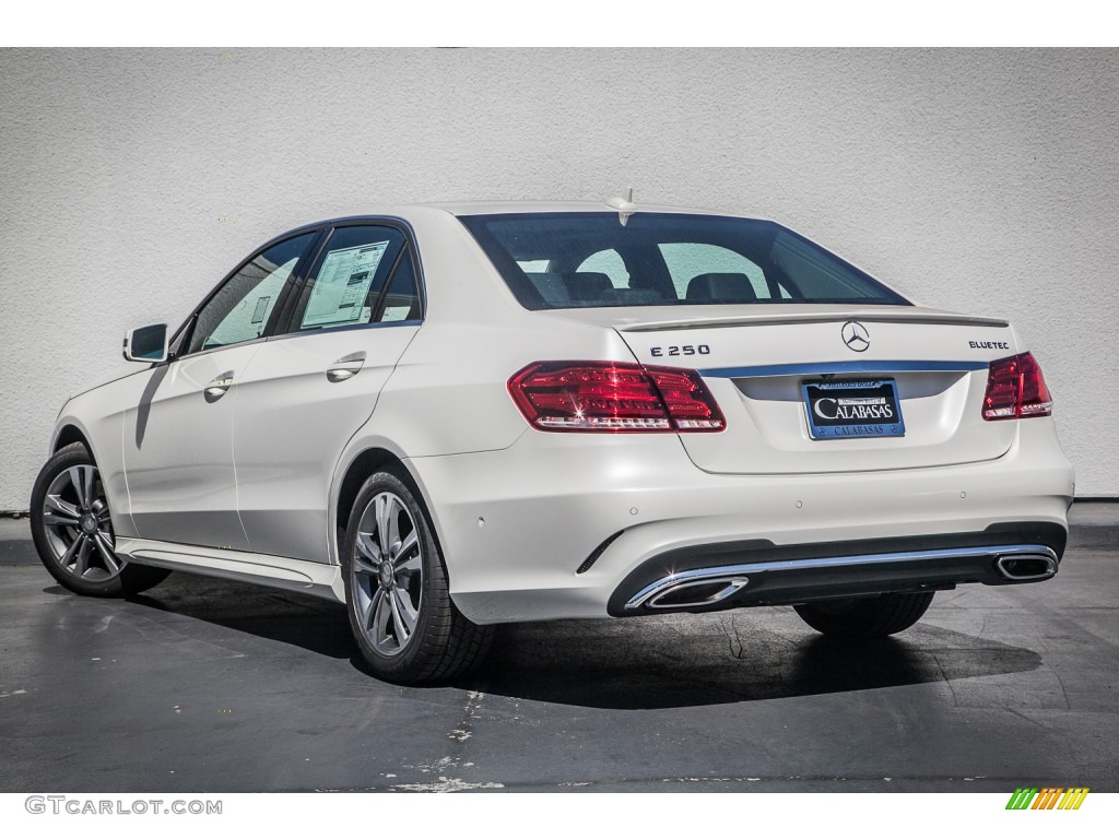 2014 E E250 BlueTEC Sedan - Diamond White Metallic / Black photo #2
