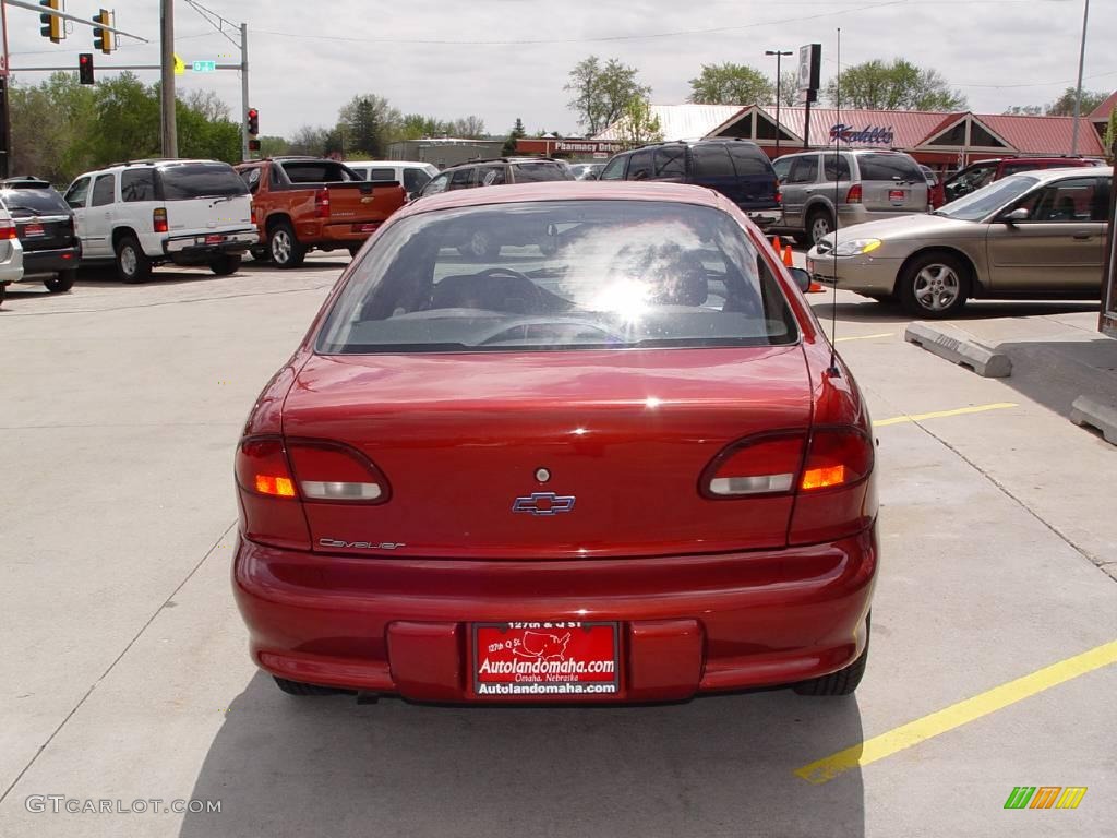 1999 Cavalier Sedan - Cayenne Red Metallic / Graphite photo #6