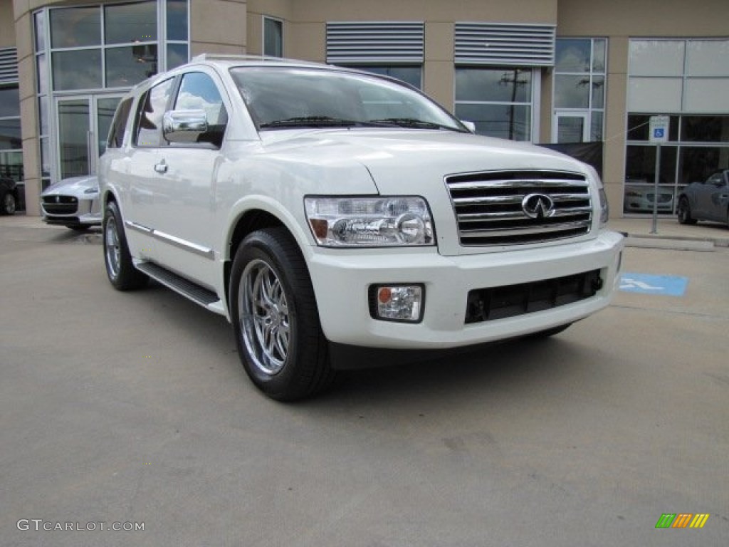 2007 QX 56 4WD - Ivory White Pearl / Graphite Black photo #1