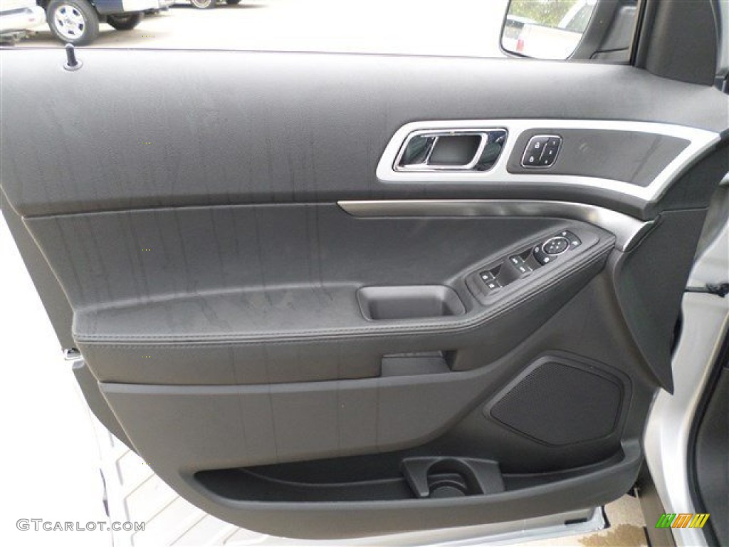 2014 Ford Explorer Sport 4WD Sport Charcoal Black Door Panel Photo #86270945