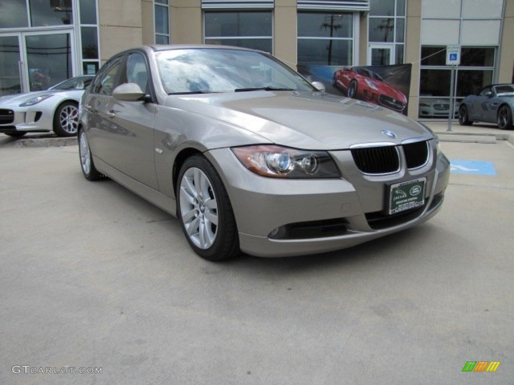 2007 3 Series 328i Sedan - Platinum Bronze Metallic / Beige photo #1