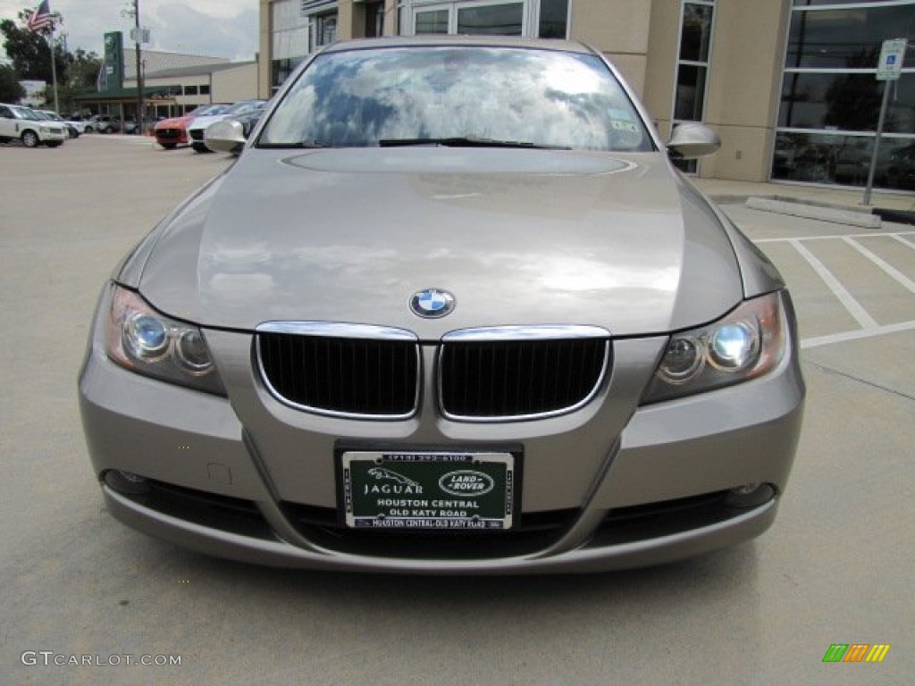 2007 3 Series 328i Sedan - Platinum Bronze Metallic / Beige photo #6