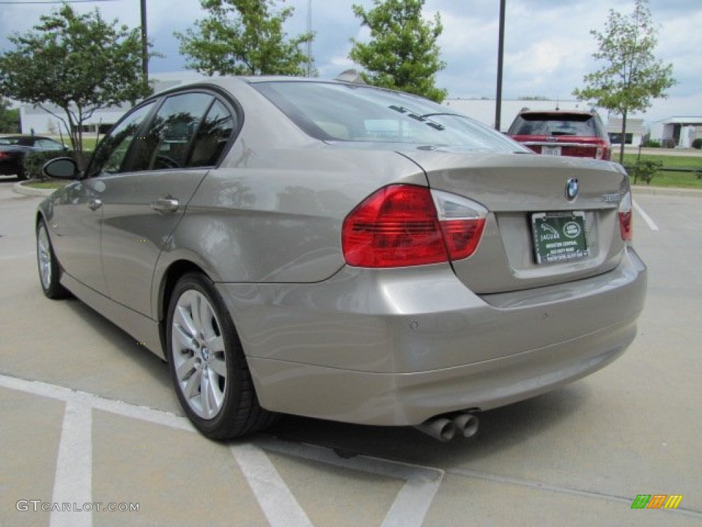 2007 3 Series 328i Sedan - Platinum Bronze Metallic / Beige photo #8