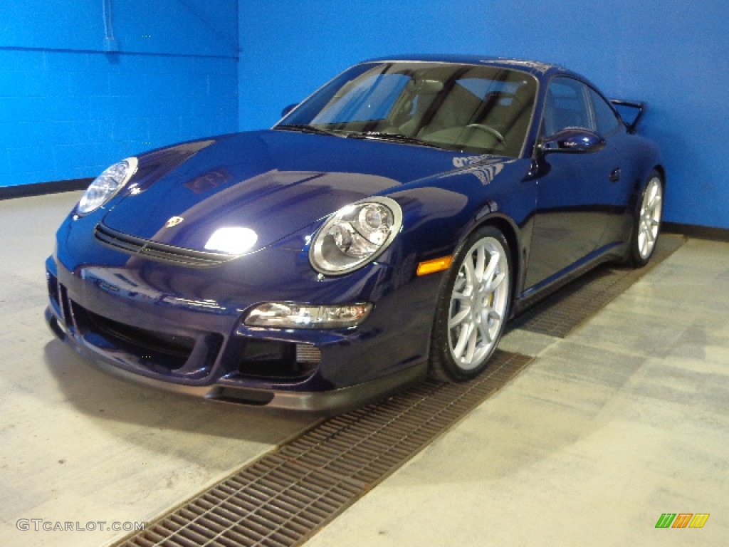 2007 911 GT3 - Lapis Blue Metallic / Black photo #6