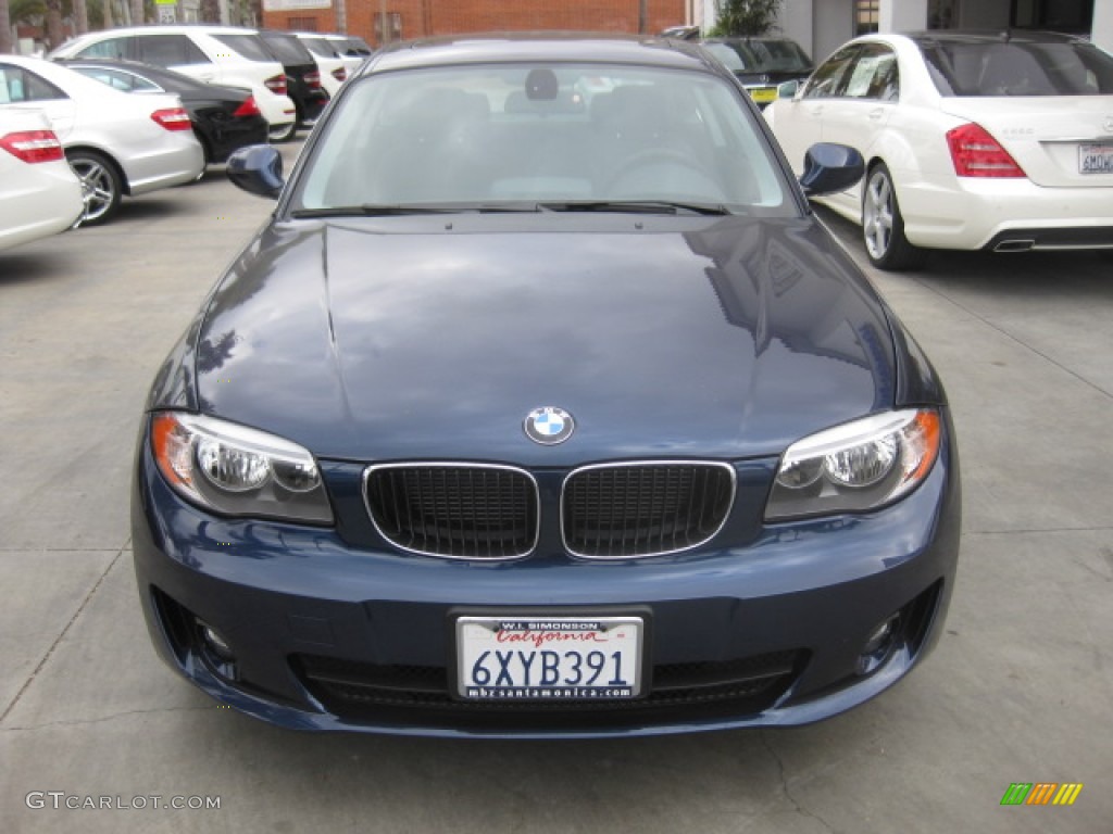 2013 1 Series 128i Coupe - Montego Blue Metallic / Black photo #6