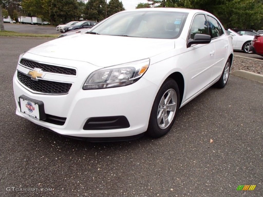 2013 Malibu LS - Summit White / Jet Black/Titanium photo #1