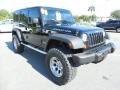 2008 Black Jeep Wrangler Unlimited Rubicon 4x4  photo #11