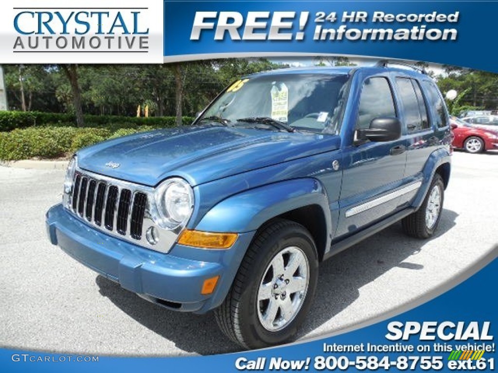2005 Liberty Limited 4x4 - Atlantic Blue Pearlcoat / Dark Slate Gray/Light Slate Gray photo #1