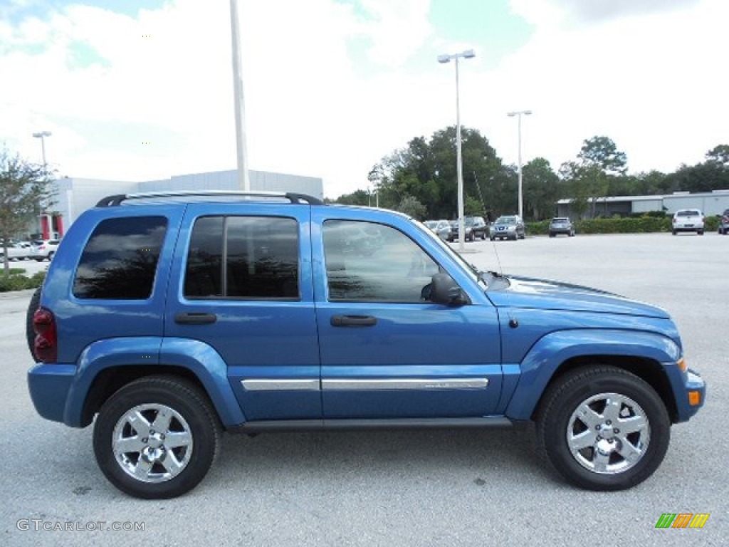 2005 Liberty Limited 4x4 - Atlantic Blue Pearlcoat / Dark Slate Gray/Light Slate Gray photo #10