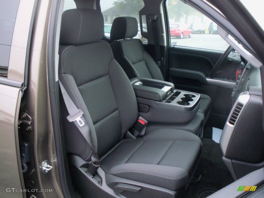 Jet Black Interior 2014 Chevrolet Silverado 1500 LT Double Cab 4x4 Photo #86278994