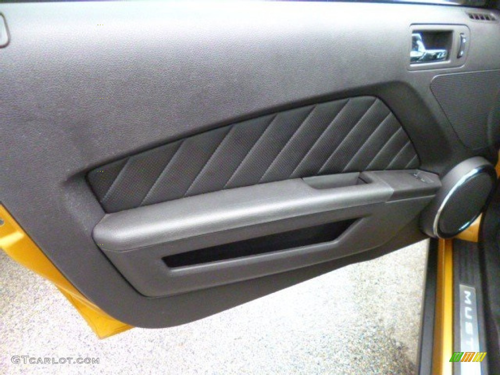 2010 Mustang V6 Premium Coupe - Sunset Gold Metallic / Charcoal Black photo #20