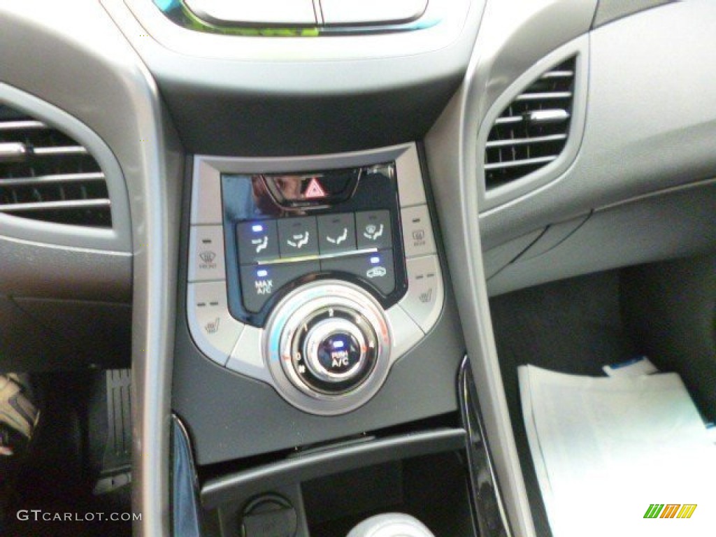 2013 Elantra Coupe GS - Shimmering Air Silver / Blue photo #10