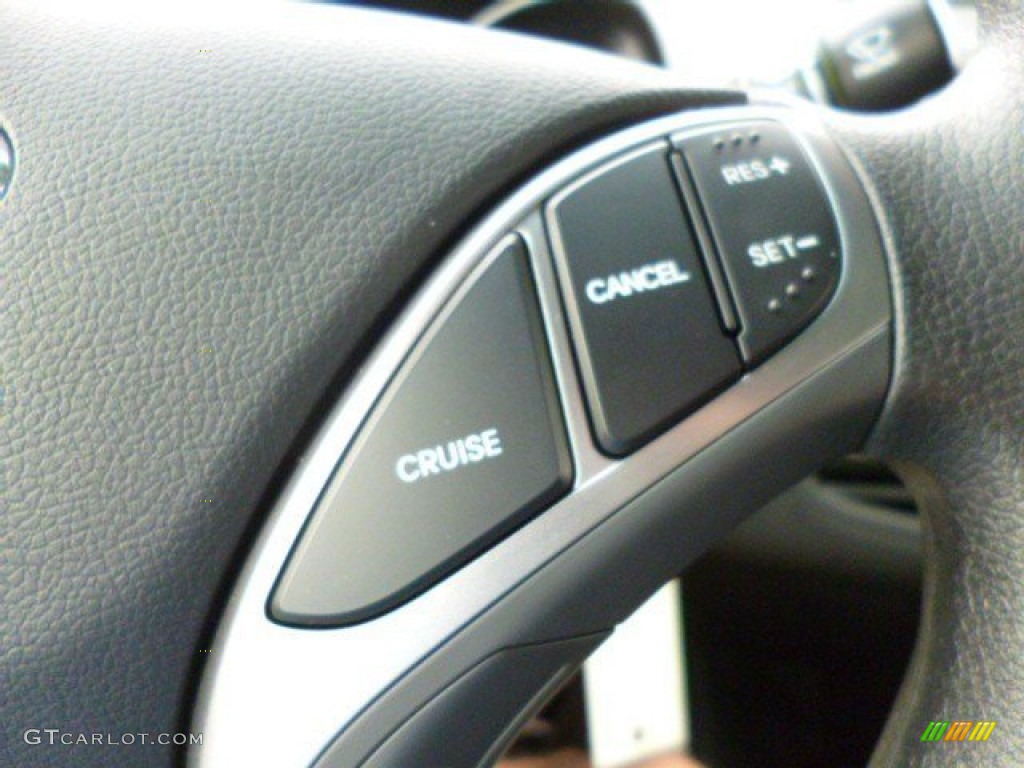 2013 Elantra Coupe GS - Shimmering Air Silver / Blue photo #20