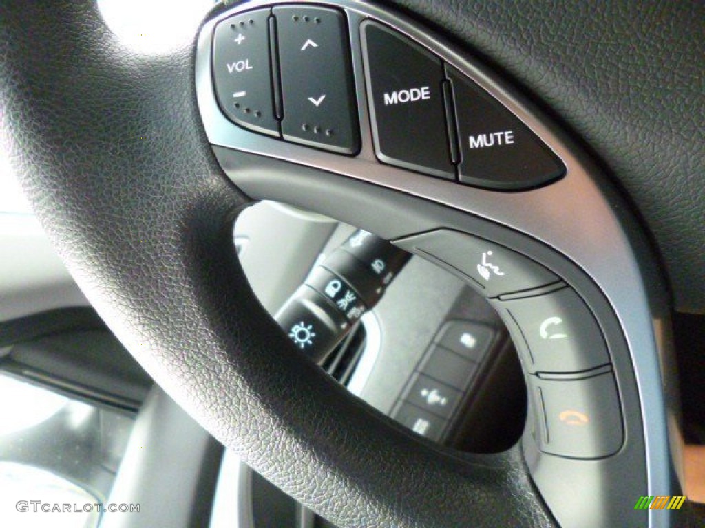 2013 Elantra Coupe GS - Shimmering Air Silver / Blue photo #21