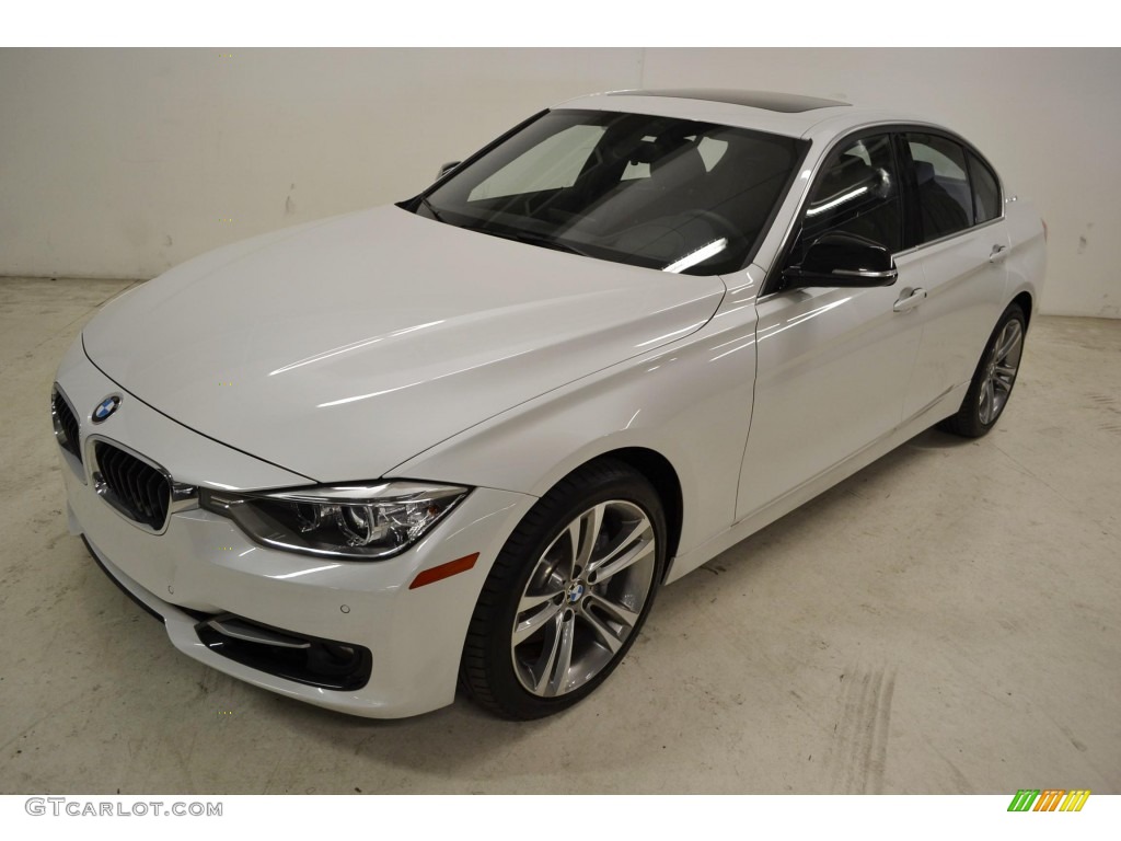 Mineral White Metallic 2013 BMW 3 Series ActiveHybrid 3 Sedan Exterior Photo #86279945