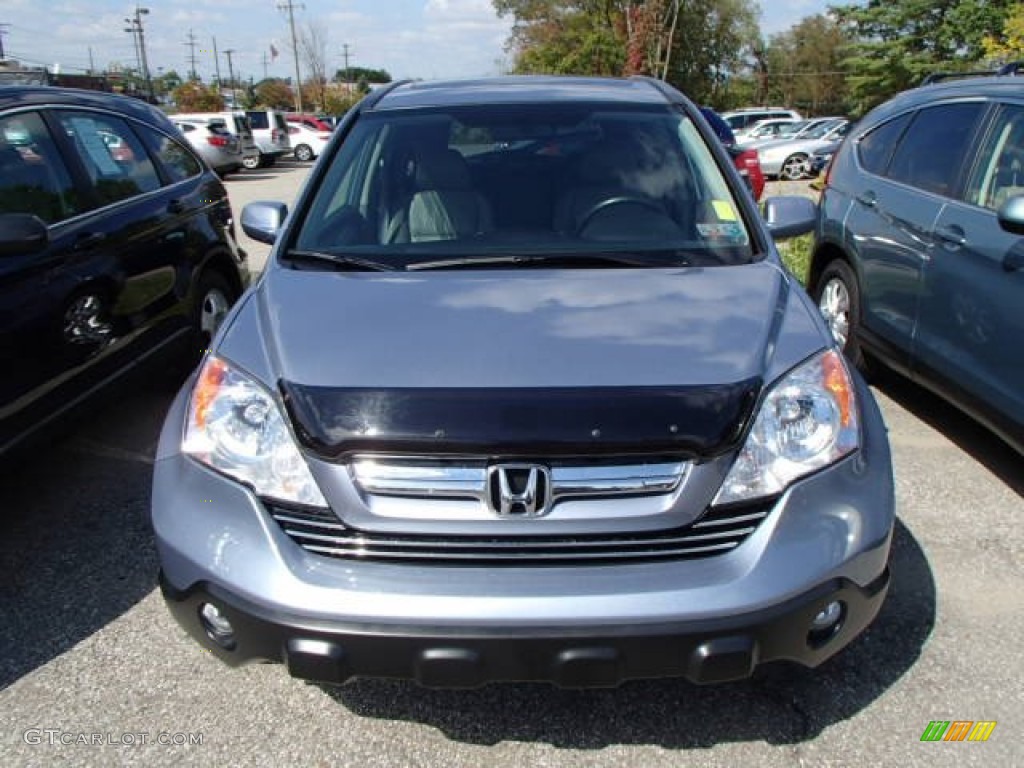 2009 CR-V EX-L 4WD - Glacier Blue Metallic / Gray photo #2
