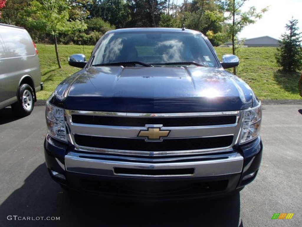 2009 Silverado 1500 LT Extended Cab 4x4 - Imperial Blue Metallic / Ebony photo #2