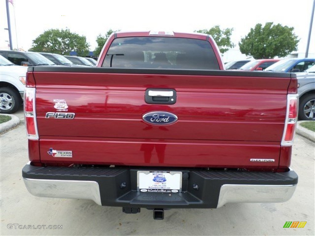 2013 F150 XLT SuperCrew - Ruby Red Metallic / Steel Gray photo #4