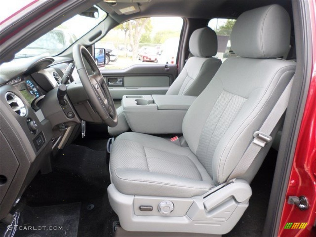 2013 F150 XLT SuperCrew - Ruby Red Metallic / Steel Gray photo #21