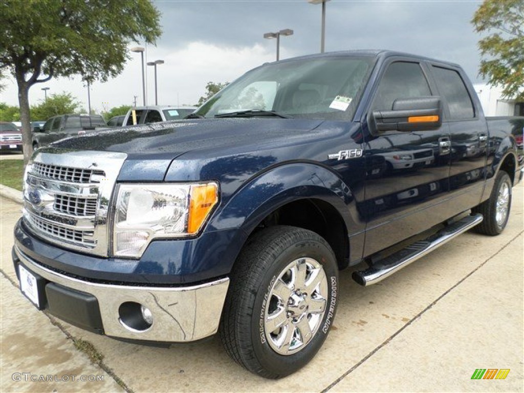 Blue Jeans Metallic 2013 Ford F150 XLT SuperCrew Exterior Photo #86281443