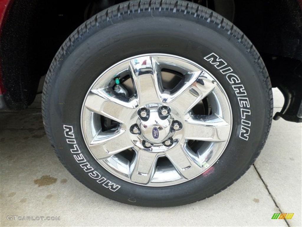 2013 F150 XLT SuperCrew - Ruby Red Metallic / Steel Gray photo #7