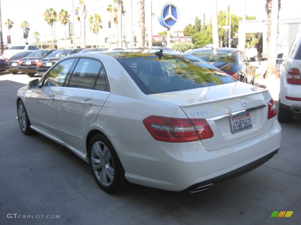2011 E 350 BlueTEC Sedan - Arctic White / Almond/Mocha photo #4