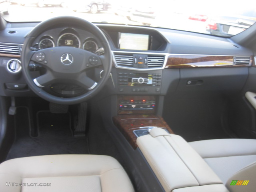 2011 E 350 BlueTEC Sedan - Arctic White / Almond/Mocha photo #21