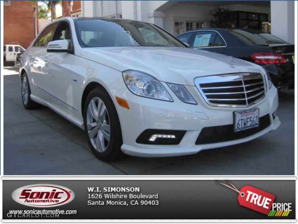 2011 E 350 BlueTEC Sedan - Arctic White / Almond/Mocha photo #26